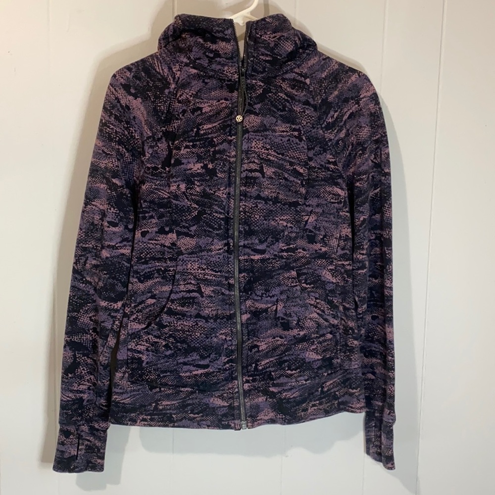 Lululemon Scuba Hoodie IV - Rip Wave Purple Thunder Black Size 8